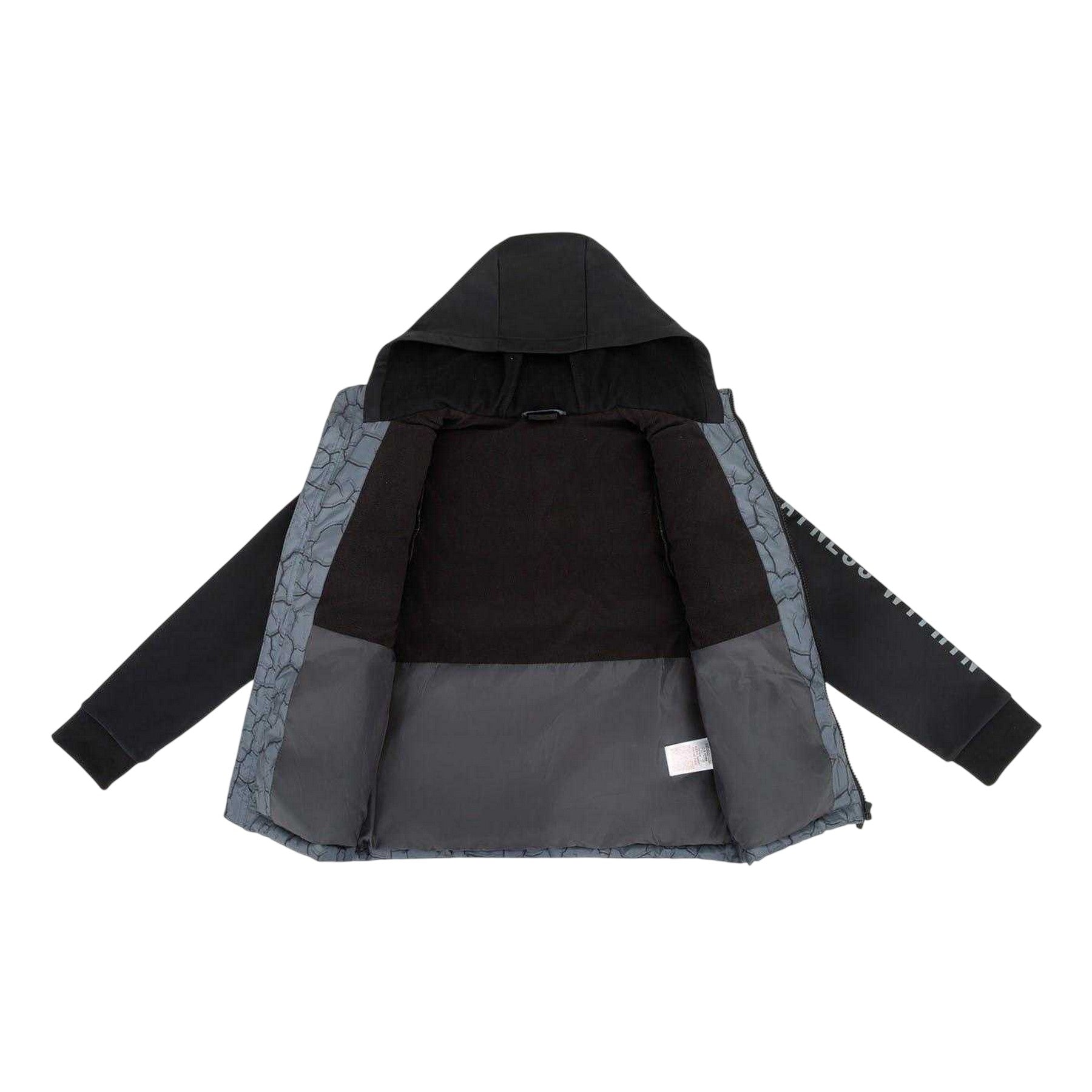 Charcoal - Side - Everlast Boys Cracked Effect Hybrid Jacket