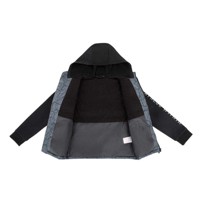 Charcoal - Side - Everlast Boys Cracked Effect Hybrid Jacket