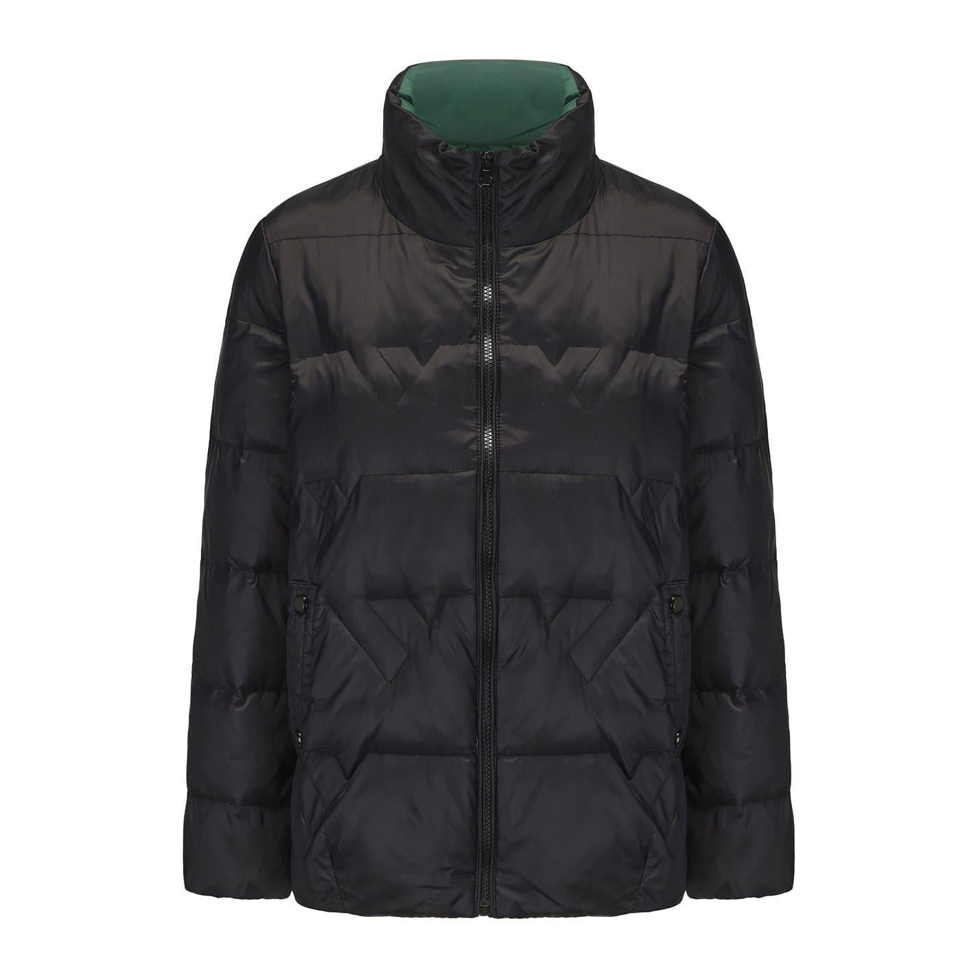 Black - Front - Firetrap Womens-Ladies Reversible Lightweight Slim Down Jacket