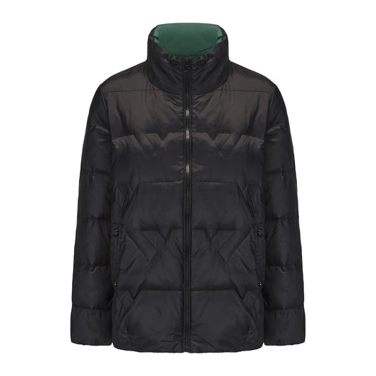 Black - Front - Firetrap Womens-Ladies Reversible Lightweight Slim Down Jacket