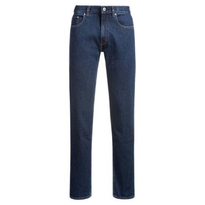 Blue - Front - Hugo Mens Ash Stretch-Cotton Denim Slim Jeans