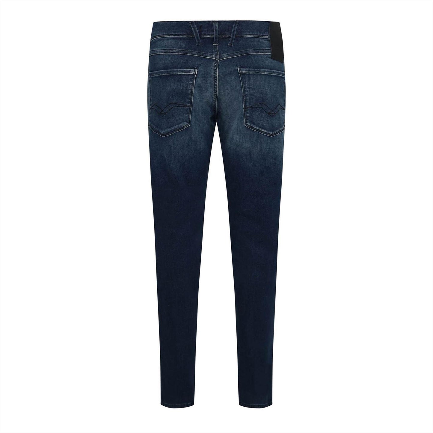 Blue - Back - Replay Mens Anbass Cotton Blend Slim Jeans