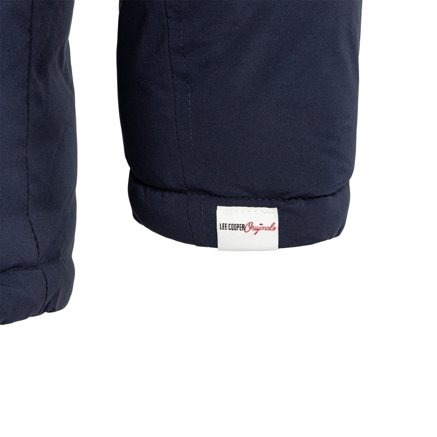 Navy - Lifestyle - Lee Cooper Mens Hooded Puffer Jacket