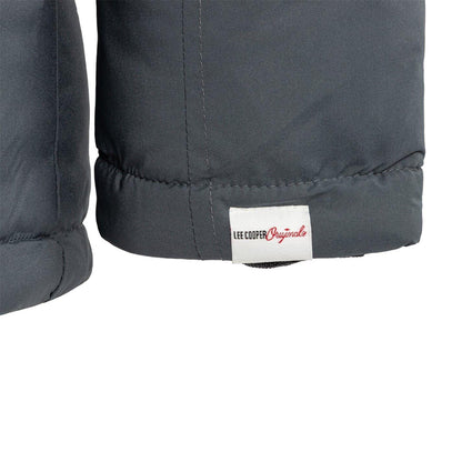 Grey - Lifestyle - Lee Cooper Mens Hooded Puffer Jacket