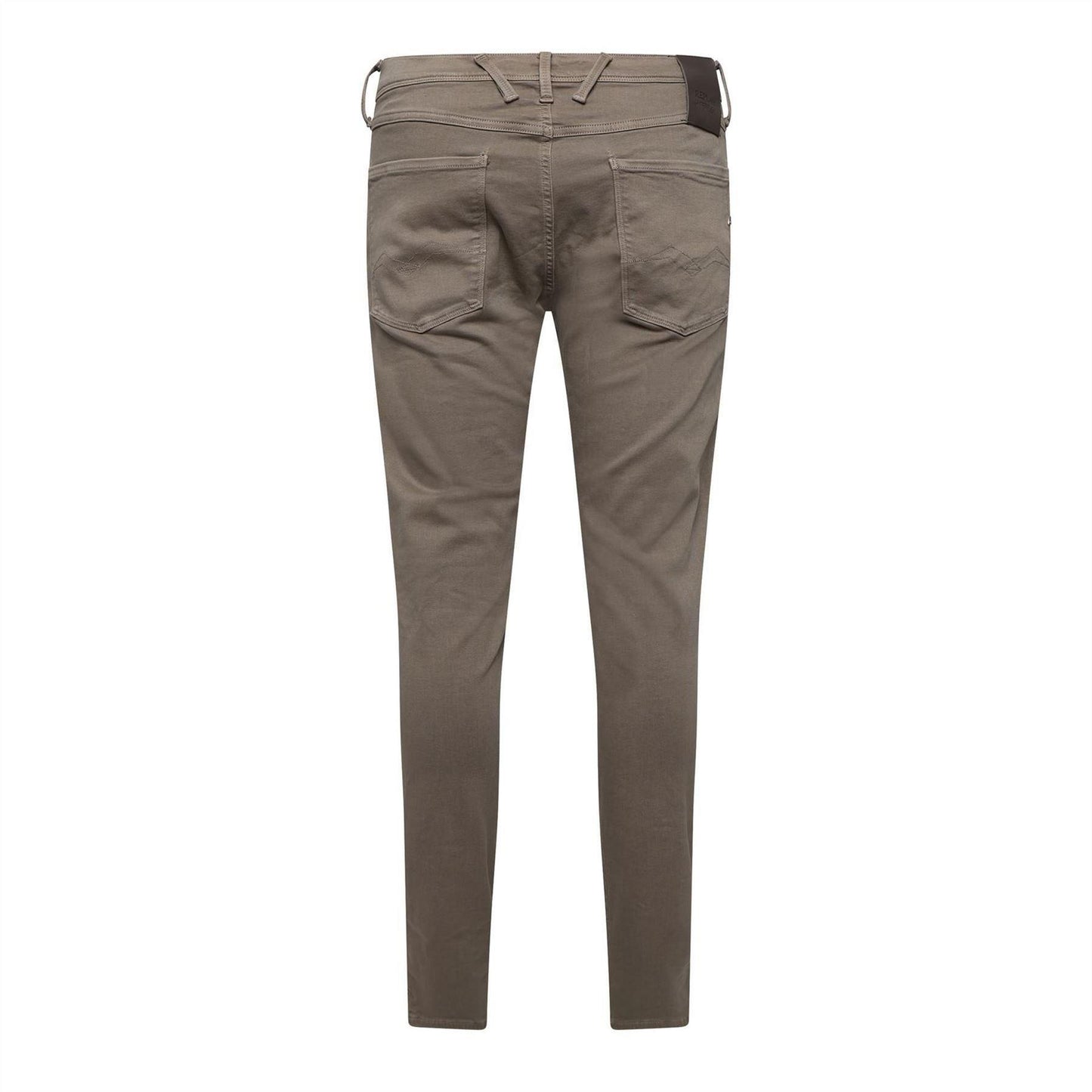 Beige - Back - Replay Mens Anbass Slim Jeans
