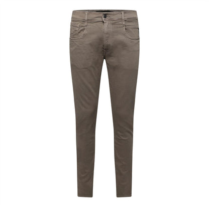 Beige - Front - Replay Mens Anbass Slim Jeans