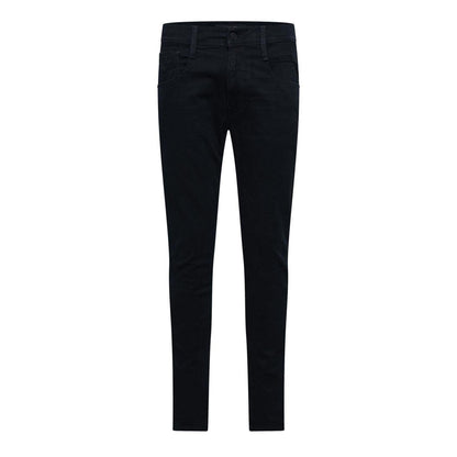 Blue - Front - Replay Mens Anbass Cotton Blend Slim Jeans