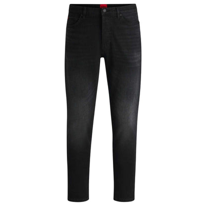 Black - Front - Hugo Mens Denim 5 Pockets Jeans