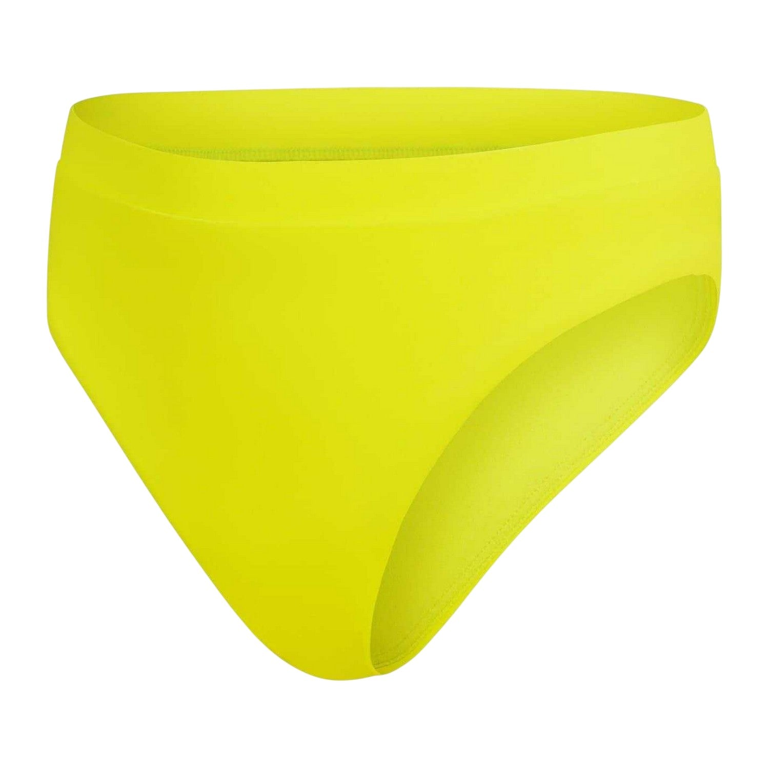 Yellow - Front - Speedo Womens-Ladies High Waist Swim Briefs