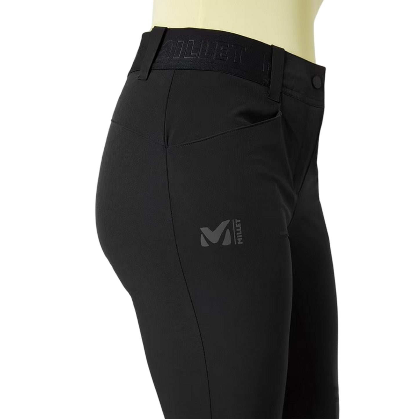 Black - Side - Millet Womens-Ladies Wanaka Walking Trousers