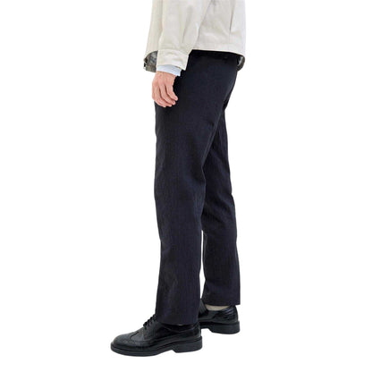 Night Sky - Side - Jack And Jones Mens Seersucker Straight Leg Cargo Trousers