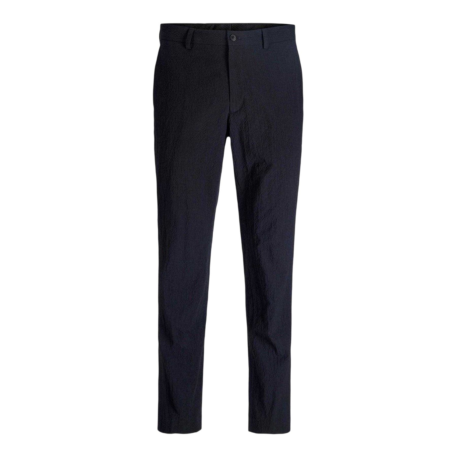 Night Sky - Front - Jack And Jones Mens Seersucker Straight Leg Cargo Trousers