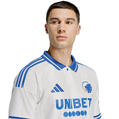 White-Blue - Side - Adidas Mens 2025-2026 F.C. Copenhagen Home Shirt