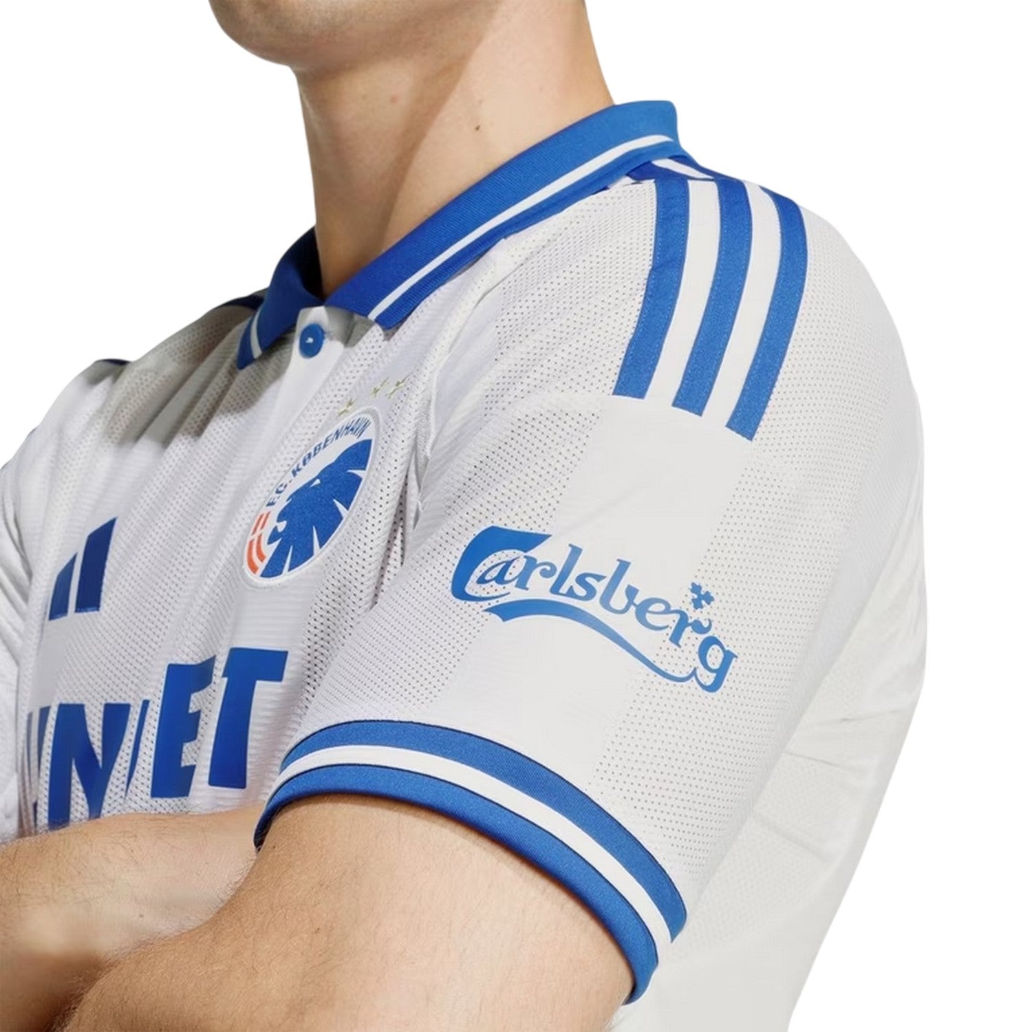 White-Blue - Lifestyle - Adidas Mens 2025-2026 F.C. Copenhagen Home Shirt