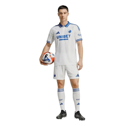 White-Blue - Pack Shot - Adidas Mens 2025-2026 F.C. Copenhagen Home Shirt