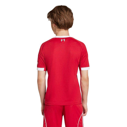 Red - Lifestyle - Adidas Childrens-Kids 2025-2026 Liverpool FC Home Shirt