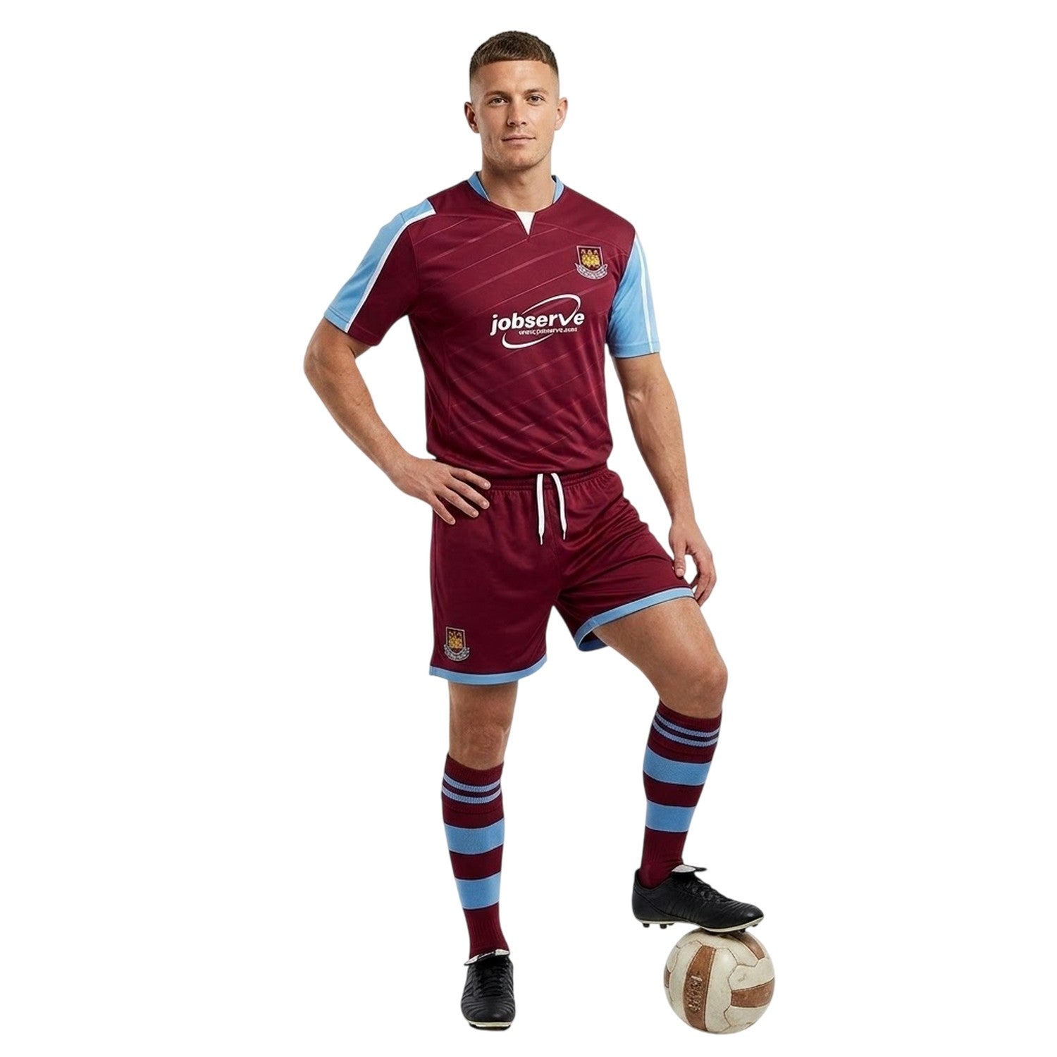 Claret-Blue - Lifestyle - Score Draw Mens 2005 West Ham United FC Football Shirt