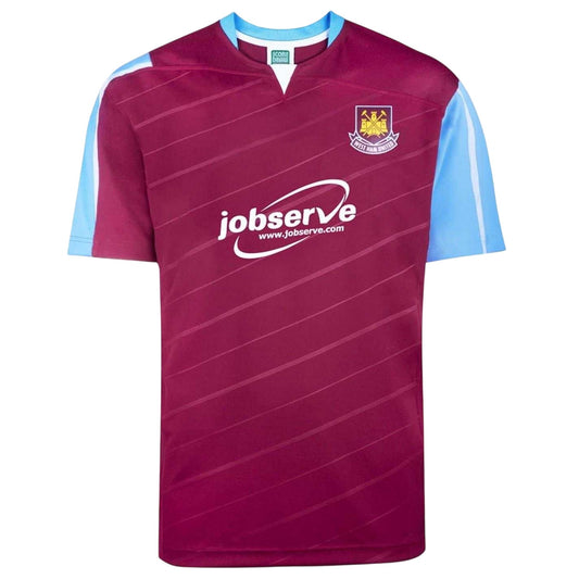 Claret-Blue - Front - Score Draw Mens 2005 West Ham United FC Football Shirt