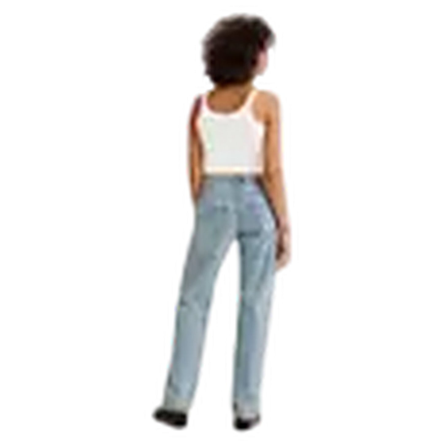 Road Trippin - Back - Levis Womens-Ladies 501 90s Denim Patchwork Mid Rise Jeans