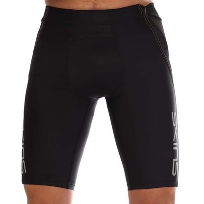 Black - Front - Skins Mens Series-3 Half Length Tights