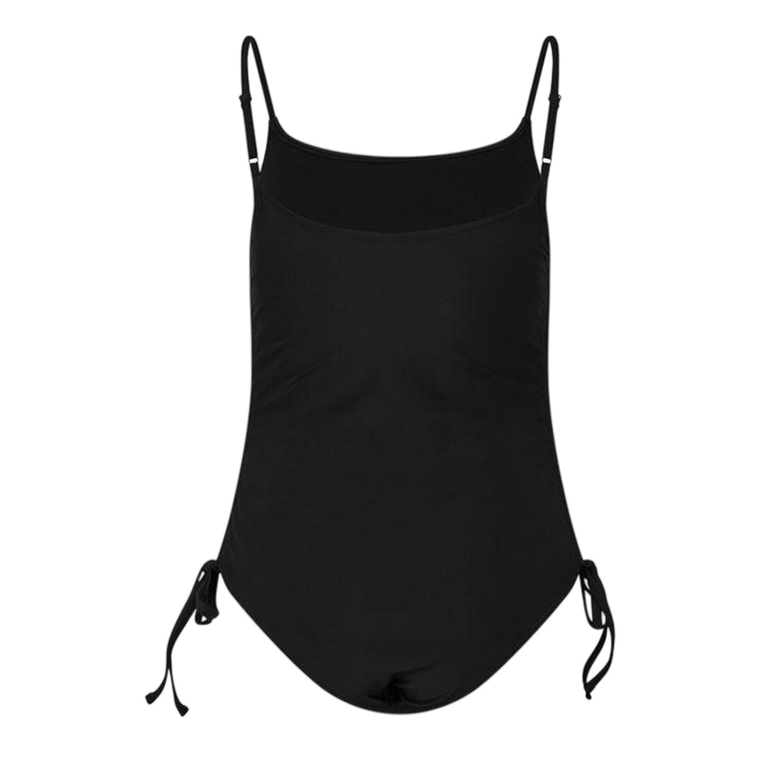 Black - Back - Jack Wills Womens-Ladies Ruched One Piece Swimsuit