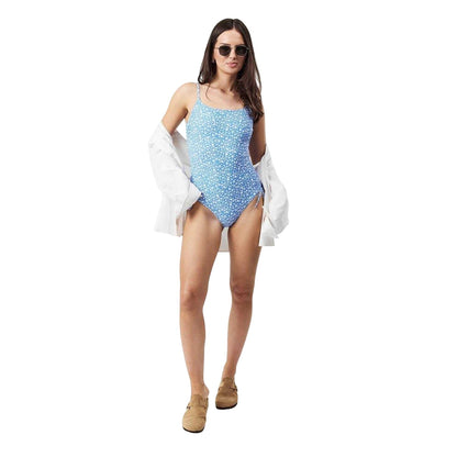 Marina Blue - Lifestyle - Jack Wills Womens-Ladies Ruched One Piece Swimsuit