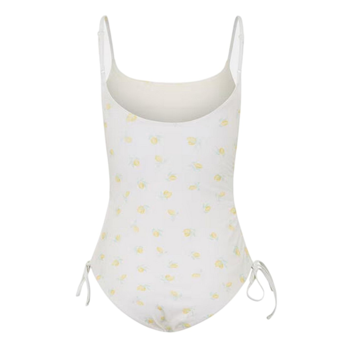 Lemon - Back - Jack Wills Womens-Ladies Ruched One Piece Swimsuit