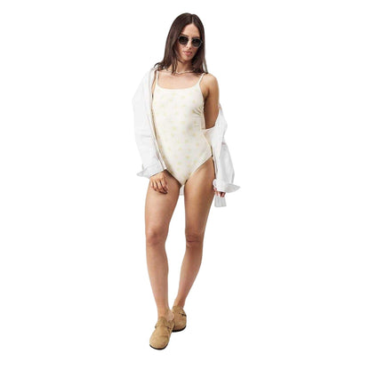 Lemon - Lifestyle - Jack Wills Womens-Ladies Ruched One Piece Swimsuit