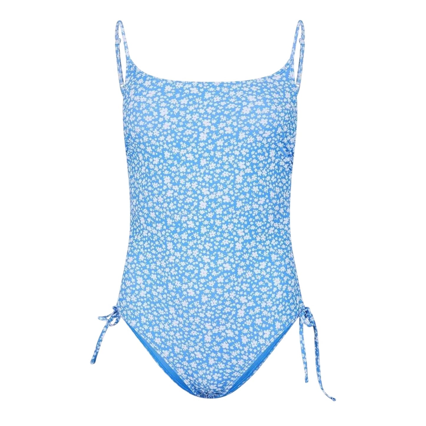 Marina Blue - Front - Jack Wills Womens-Ladies Ruched One Piece Swimsuit