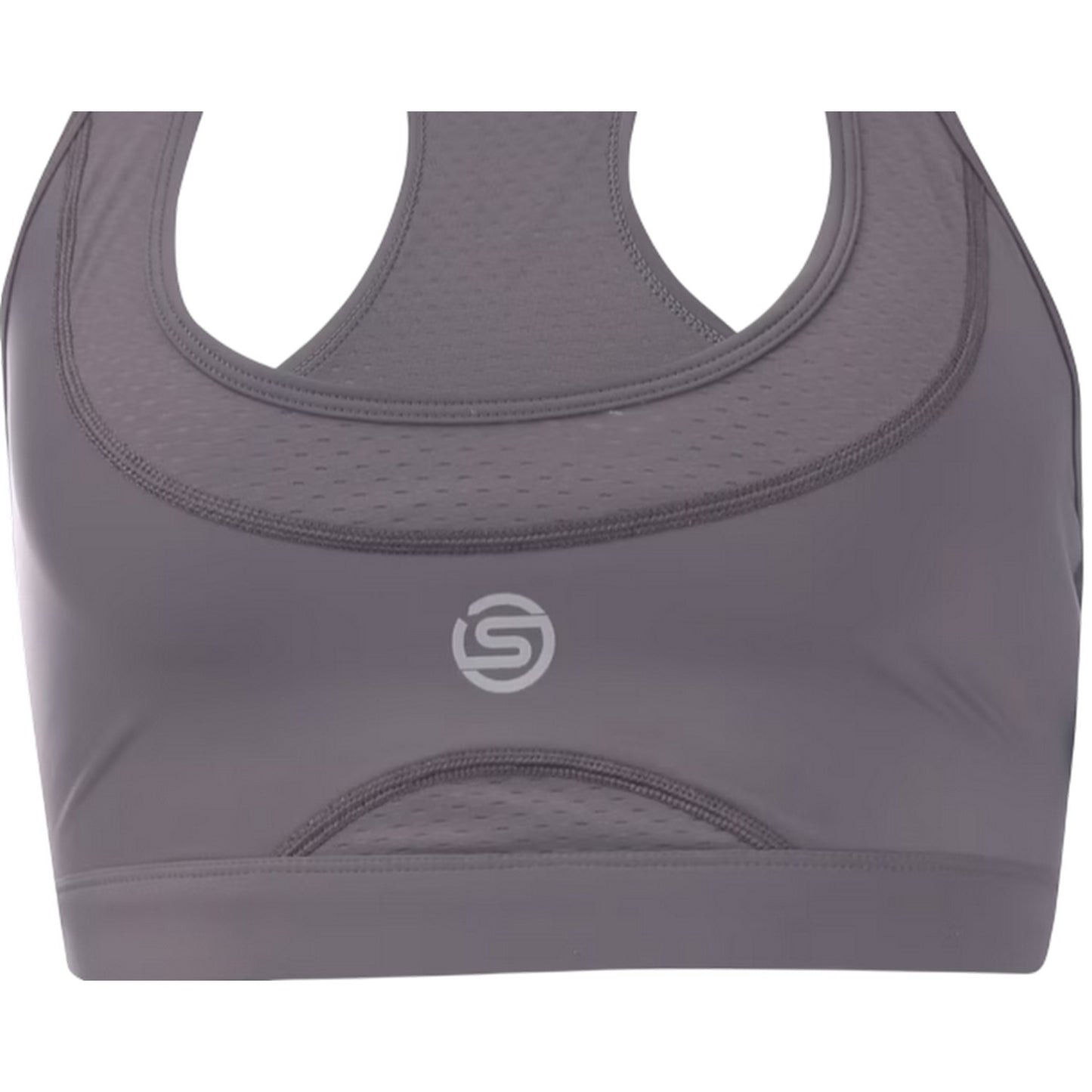 Charcoal - Side - Skins Womens-Ladies Series-3 Elite Sports Bra