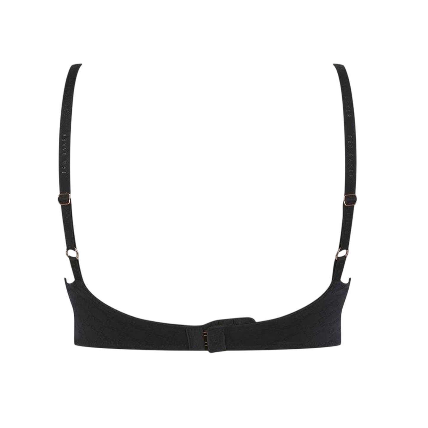 Jet Black - Back - Ted Baker Womens-Ladies All Over Logo T-Shirt Bra