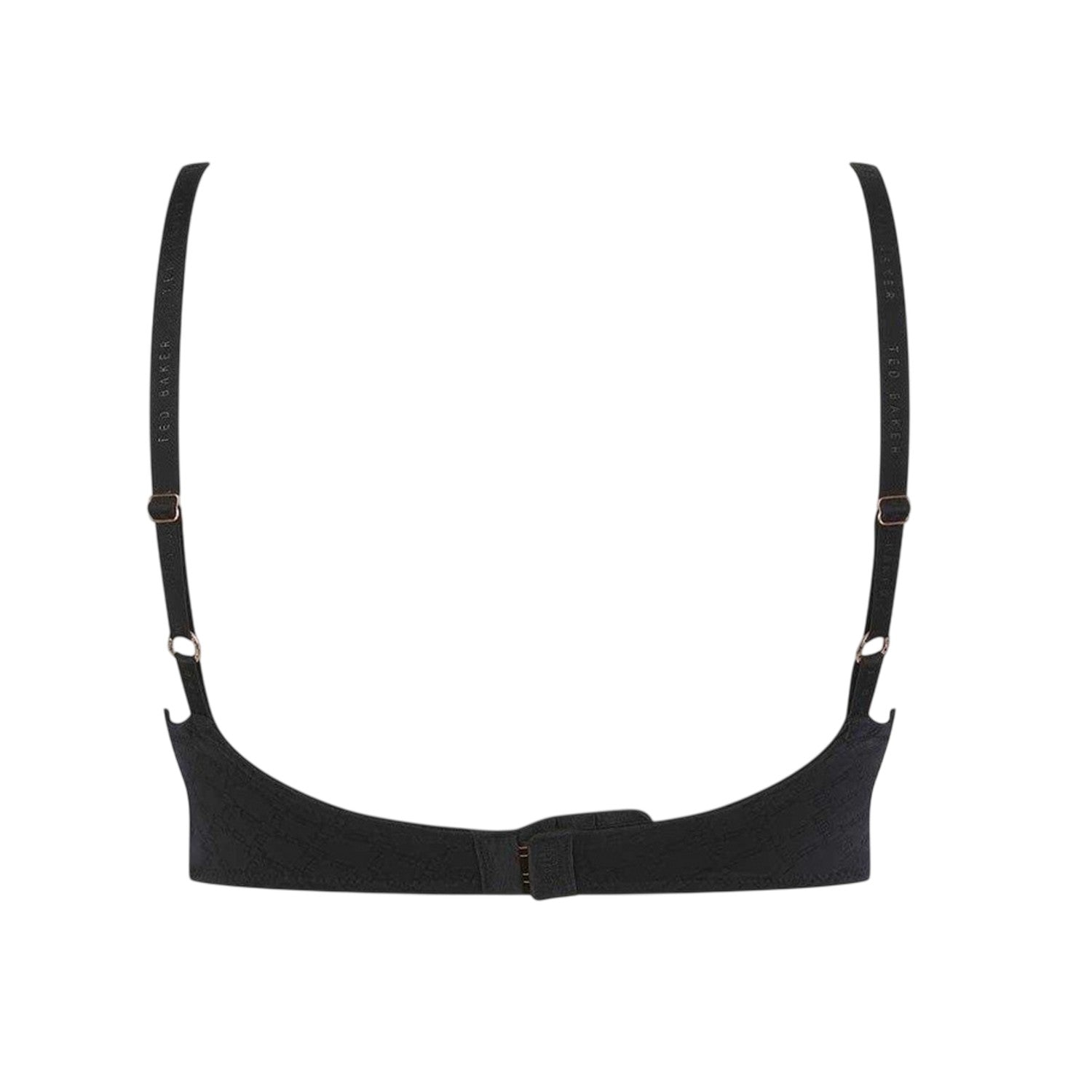 Jet Black - Back - Ted Baker Womens-Ladies All Over Logo T-Shirt Bra