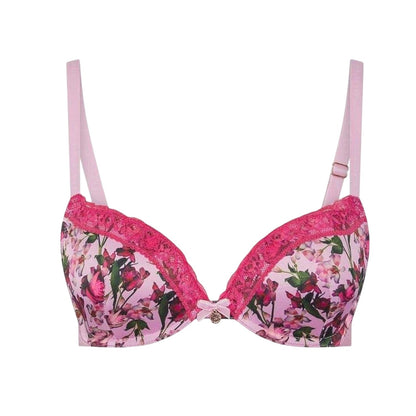 Pink - Front - Ted Baker Womens-Ladies Floral Push Up Bra