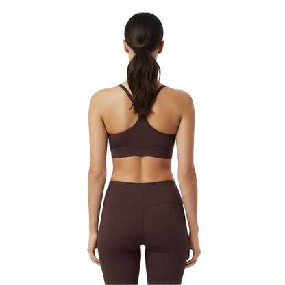 Espresso - Lifestyle - USA Womens-Ladies Nylon Lightweight Sports Bra