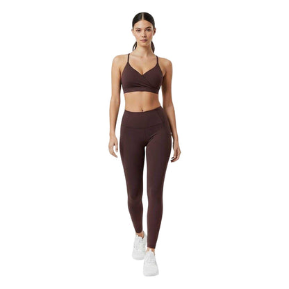 Espresso - Pack Shot - USA Womens-Ladies Nylon Lightweight Sports Bra