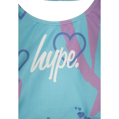 Pink - Side - Hype Girls Graphic Print Two-Piece Swimsuit