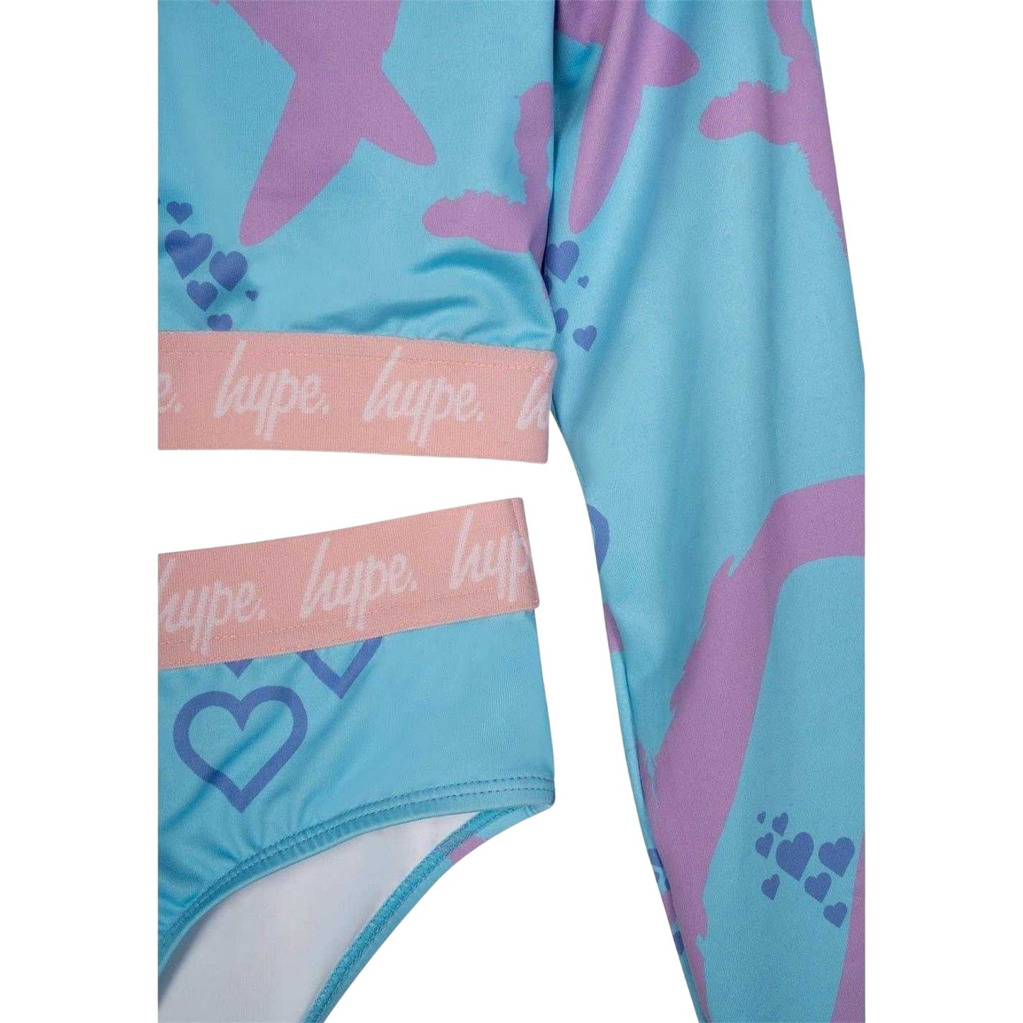 Pink - Lifestyle - Hype Girls Graphic Print Two-Piece Swimsuit