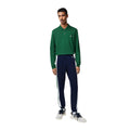 Dark Blue-Green-White - Lifestyle - Lacoste Mens Brushed Fleece Cut & Sew Jogging Bottoms