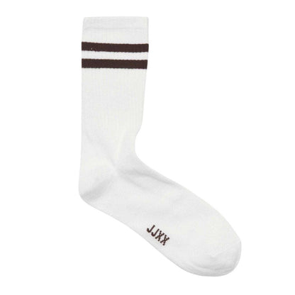 White-Multicoloured - Back - JJXX Womens-Ladies Tennis Crew Socks (Pack of 3)