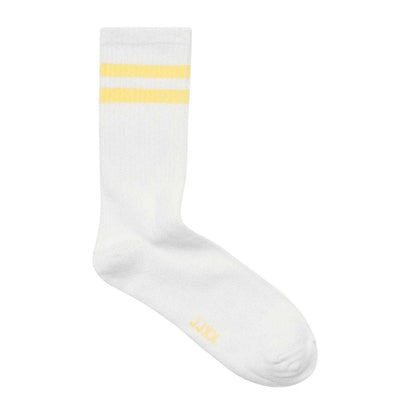 White-Multicoloured - Lifestyle - JJXX Womens-Ladies Tennis Crew Socks (Pack of 3)