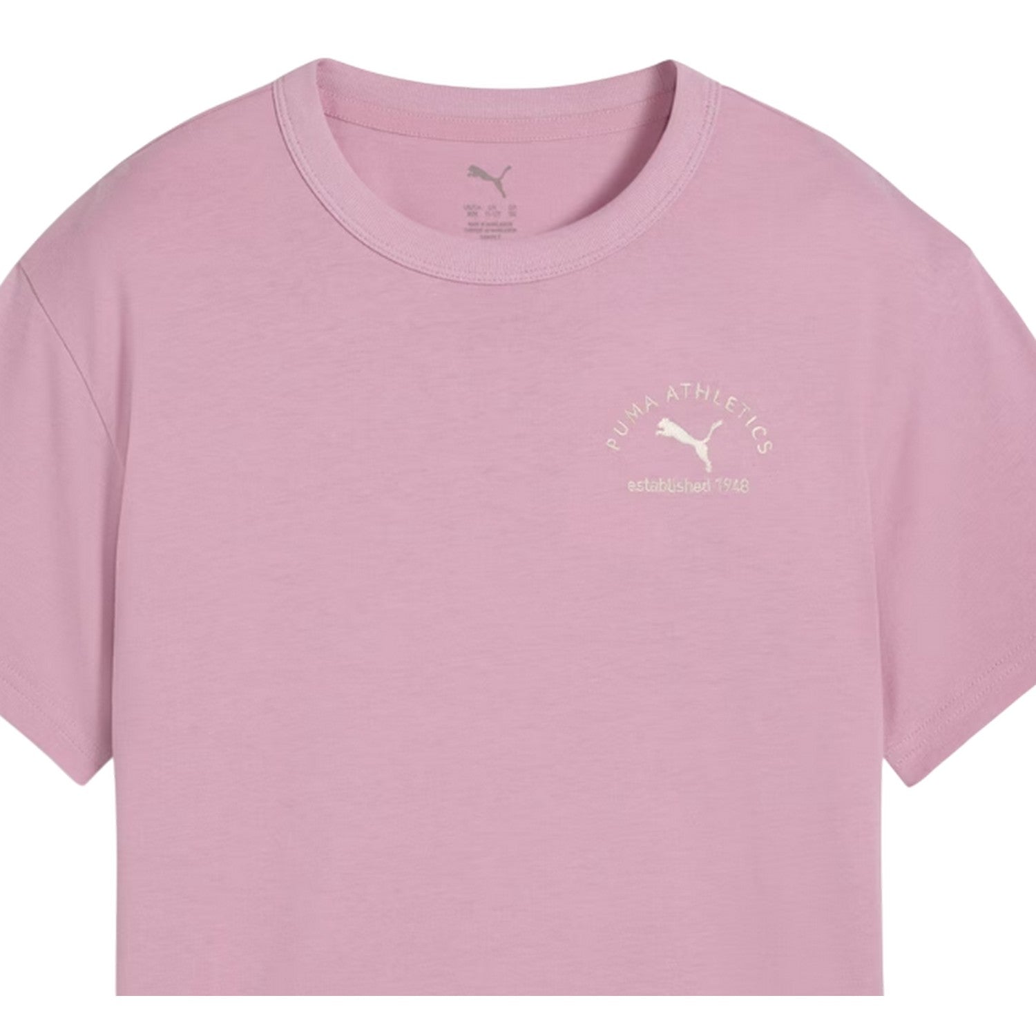 Pink - Side - Puma Childrens-Kids Class Relaxed Fit T-Shirt