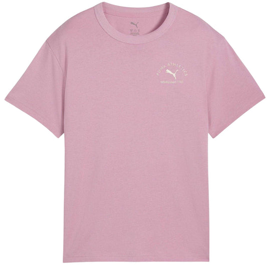 Pink - Front - Puma Childrens-Kids Class Relaxed Fit T-Shirt