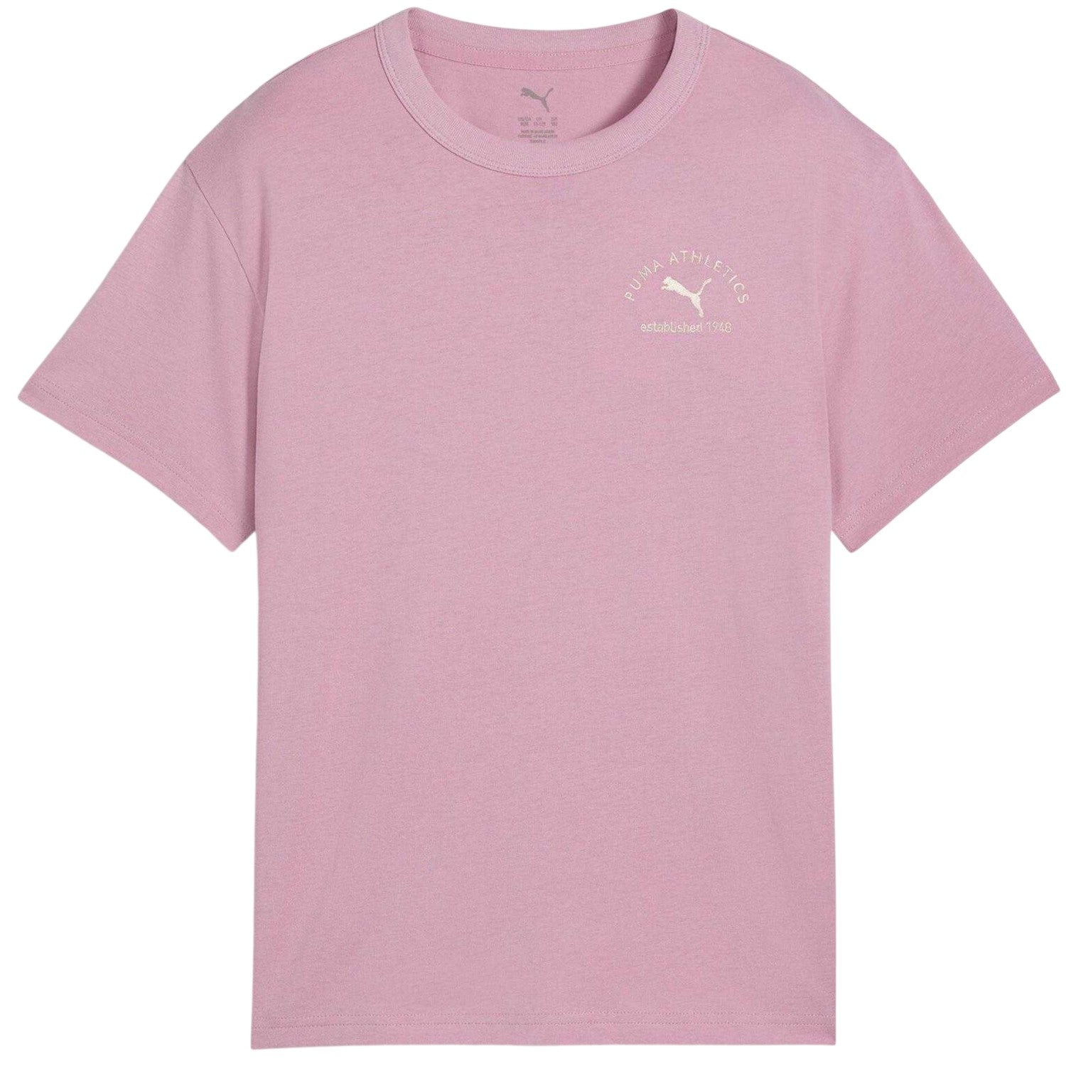 Pink - Front - Puma Childrens-Kids Class Relaxed Fit T-Shirt