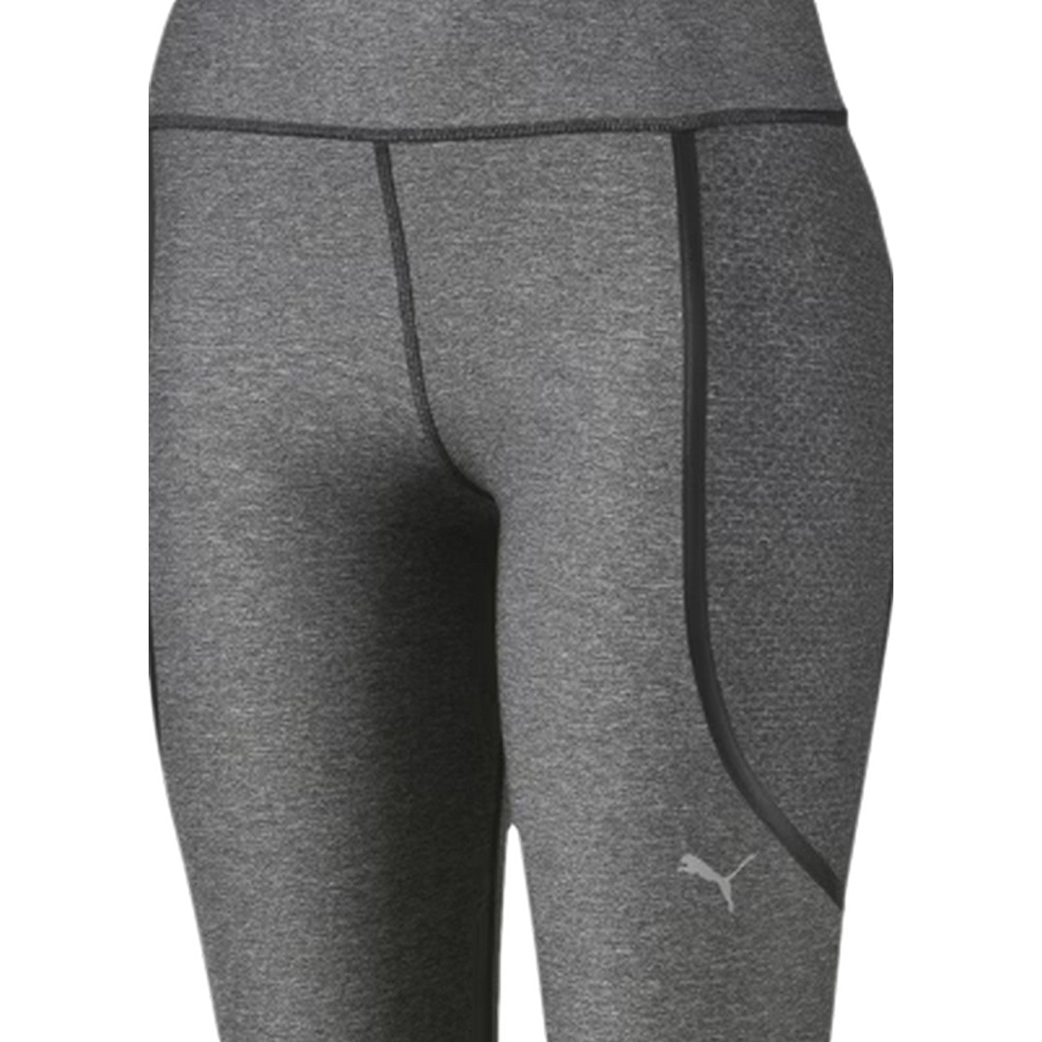 Grey - Side - Puma Womens-Ladies Performance Tight Leggings