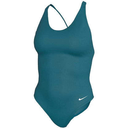 Abyss Blue - Side - Nike Womens-Ladies Effortless One Piece Swimsuit