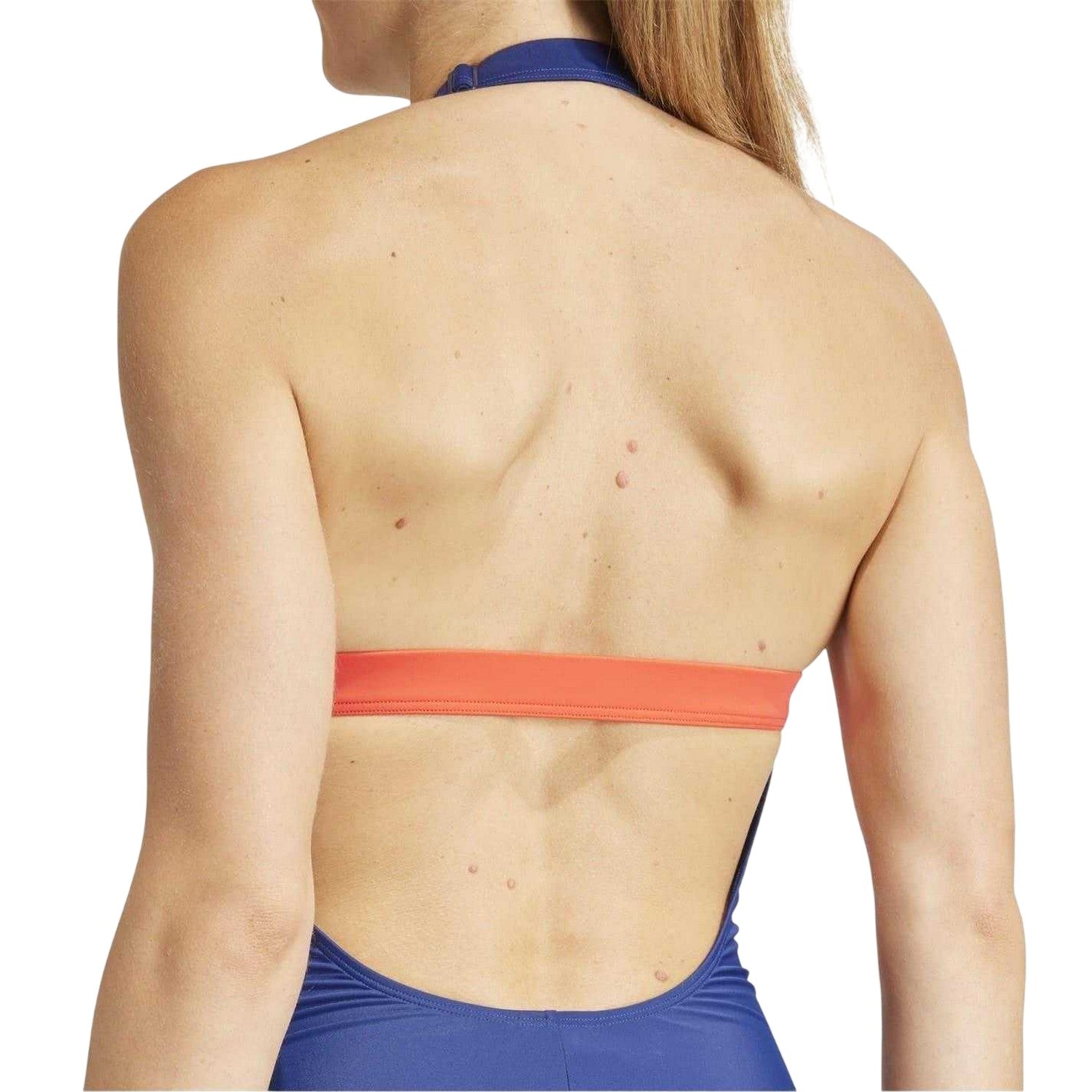 Navy - Lifestyle - Adidas Womens-Ladies Colour Block One Piece Swimsuit