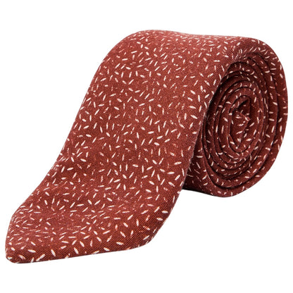 Medium Brown - Back - Boss Mens Slim Formal Tie