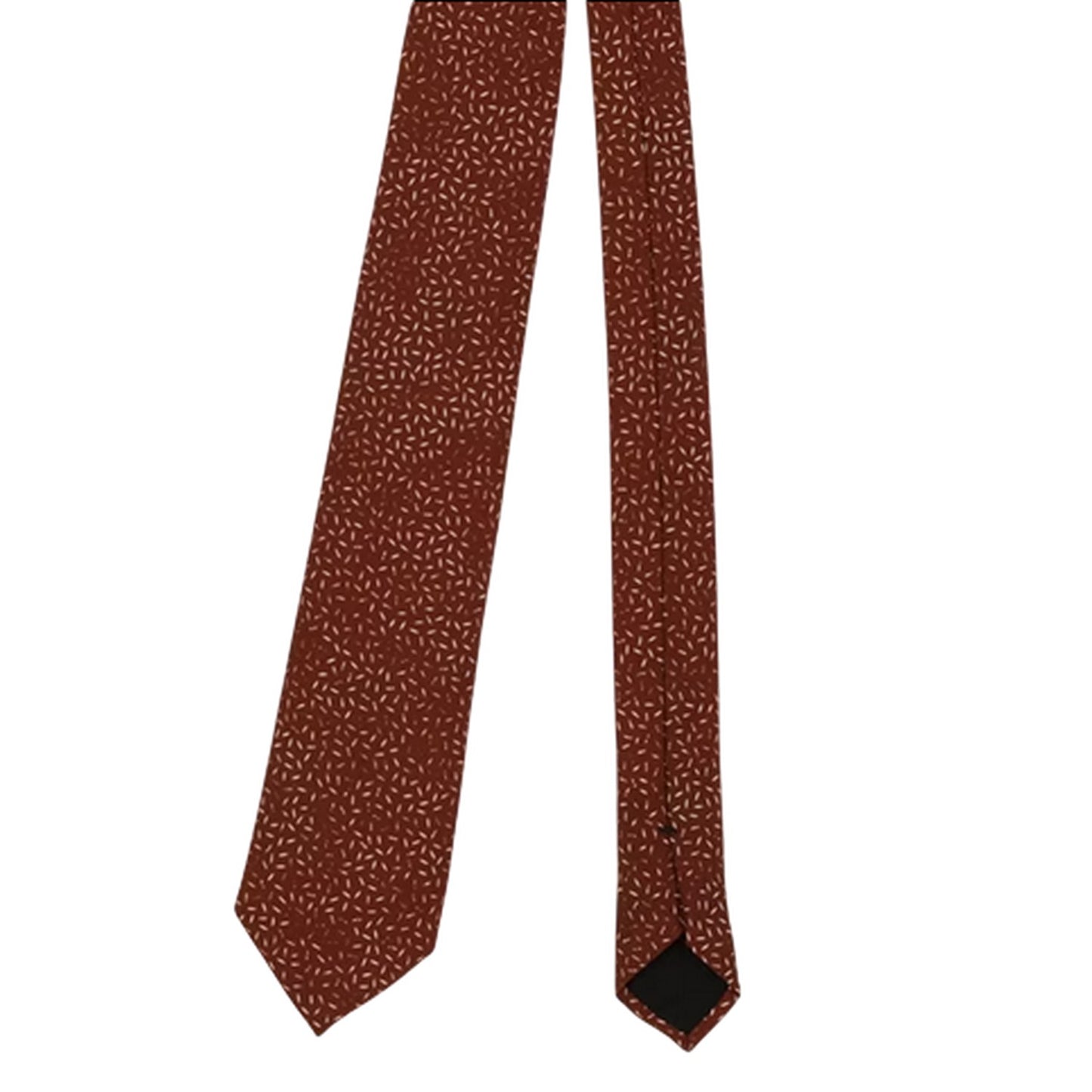 Medium Brown - Side - Boss Mens Slim Formal Tie