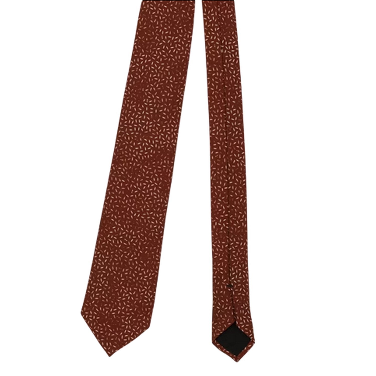 Medium Brown - Side - Boss Mens Slim Formal Tie