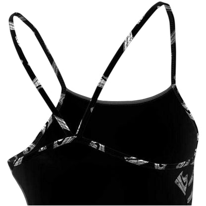 Jet Black - Lifestyle - Nike Womens-Ladies Graphic Print One Piece Swimsuit